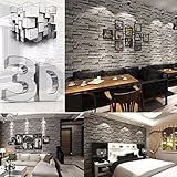 ?3 D 壁紙ベッドルームはリビングの壁画のロールのモダンなレンガ造りの擬似石壁の背景