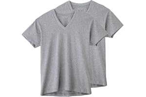 [ボディワイルド] Tシャツ 半袖 Vネック 綿100% 天竺 2枚組 BW50152 メンズ