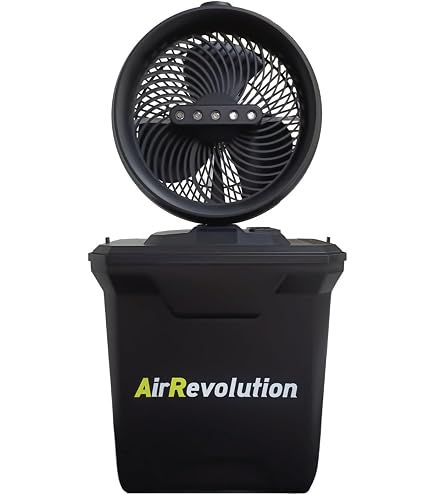 Amazon.co.jp: AirRevolution ミストファン 充電式 扇風機 屋外 首振り