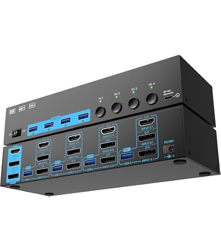 Amazon.co.jp: TESmart HDMI マトリックス 4入力4出力 シームレス