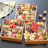 【冷蔵 盛付済 おせち 解凍不要】笑顔の食卓 匠 京都円山 料亭「東観荘」監修黄金重 松寿千 [三段重 52品目 約3～4人前] 12/30日お届け