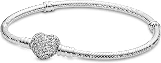 PANDORA 590727CZ-17 Pave Heart Clasp 