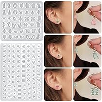 Amazon.co.jp: FineInno シリコンモールド ミニピアス 耳飾り 