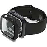 Belkin Apple Watch 保護ケース 41/40mm Series 9/8/7/6/5/4/SE/SE2 対応 抗菌 簡単取付 3Dカーブガラス 0.33mm ブラック OVG003zzBK-REV