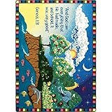 Joy Carpets Kid Essentials Inspirational Creation Area Rug Multicolored 10'9 x 13'2 [並行輸入品]