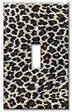 Art Plates - Leopard Print Switch Plate - Single Toggle [並行輸入品]