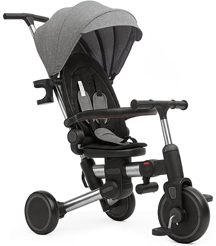 Amazon.co.jp: 【ASOWTREND】 子供用三輪車 7in1 折りたたみ 手押し棒