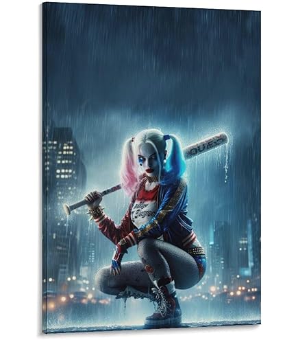 Amazon.co.jp: スーサイドスクワッド映画ハーレークインポスター 壁