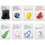 [Pack of 8] EUNYUL Purity Facial Sheet Mask Pack (8 types) Korean Skincare Hydrating & Nourishing & Natural Ingredients for A