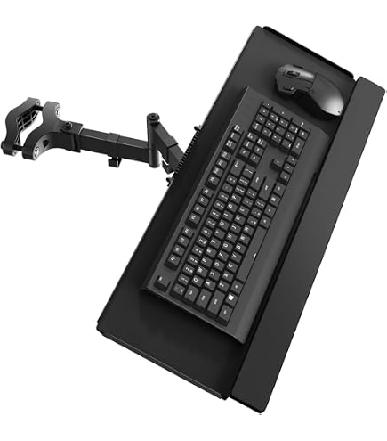 Amazon | 【引き出し付き】工匠藤井 キーボードトレイ クランプ式 机上