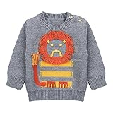 ベビー　セーター　赤ちゃん服　子供用　ニットセーター　トップス カジュアル　女の子　男の子　秋冬　長袖　カートン　可愛い　暖かい　保温 (70, グレー)