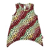 【SiShuNon/Kiccoly】シダレ花プリントチュニック キッコリー キッズ 花 フラワー 小花 チュニック 130 3 レッド