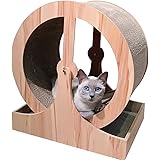 Amazon 猫用回し車 段ボール製回転マシーン ランニングマシーン 遊具 おもちゃ運動不足解消 サイレントホイール 猫のトレッドミル キャットエクササイズホイール 猫スクラッチボード 猫用品 おもちゃ 静音 運動不足解消 ストレス解消 ノーブランド品 またたびトイ 通販