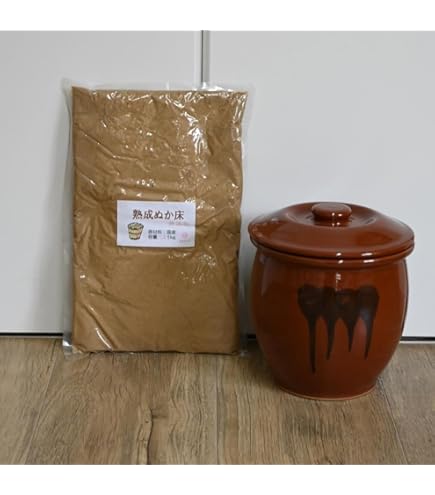 Amazon｜久松 漬物容器 蓋付半胴瓶 5号 A22｜漬物器・漬物保存容器