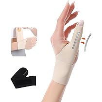 Amazon | 手首 親指 サポーター【超薄型/内蔵スプリング】 固定 保護