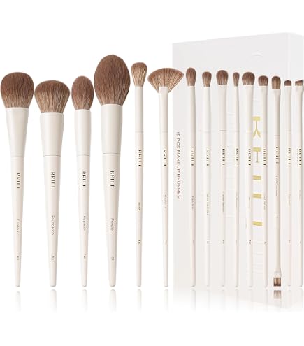 Amazon.co.jp: BEILI 12ピース ピンク メイクブラシセット、フェイス