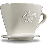 メリタ(Melitta) コーヒー ドリッパー 陶器製 日本製 計量スプーン付き 2~4杯用 オフホワイト SF-WH1×2