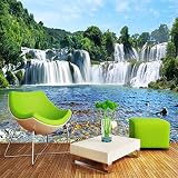 Sproud 大規模なカスタム壁紙滝水 3 D 3 D 壁画風景 Tv リビングルームベッドルームの背景は家の装飾 150 Cmx 105 Cm