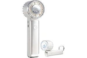 CICIBELLA ハンディファン 2026 冷却プレート 4Way冷却 ハンディファンPRO シシベラ 携帯扇風機 約15000rpmの強力送風 -26℃瞬間冷感 90°角度調整 100段階風量調整 扇風機 ハンディ LED液晶 残量表示 Type-C対応