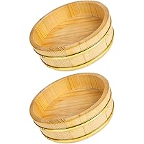 木製桶 たらい 寿司桶 直径46cm Amazon.co.jp: Luxshiny 2個 木製 寿司 ご飯 丼 はんぎり 寿司