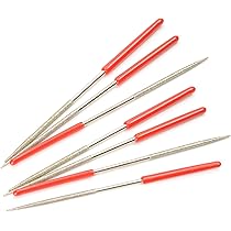 日本製 鉄工ヤスリ8本セット Amazon | ツボサン 細工用ヤスリ8本型 中目 半丸 200mm K-082