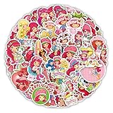 ストロベリー ショートケーキ ステッカー 50枚セット PVC 防水 シール Strawberry Shortcake イチゴ 苺 キャラクター グリーティングカード [並行輸入品]