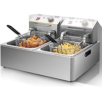 Amazon.co.jp: 電気フライヤー 卓上フライヤー 4L 6L 12L業務用