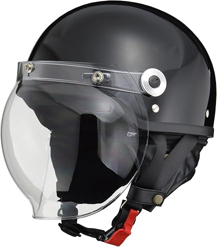 Amazon | COMMENCER バイクヘルメット ジェット バブルビーハーフ 