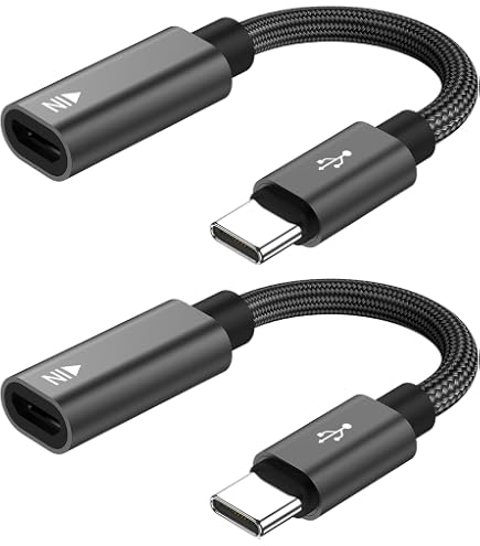 microUSB USBType-C 変換アダプター Amazon.co.jp: USB CメスからマイクロUSBオスアダプター (2個パック