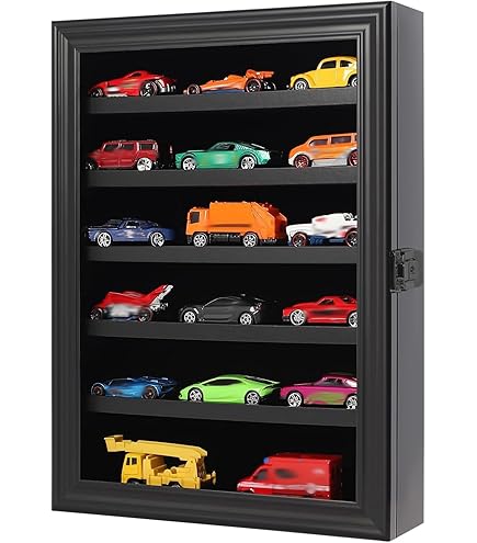 1/24 Model Car Display Case: Acrylic Diecast Car Shelf With Cover