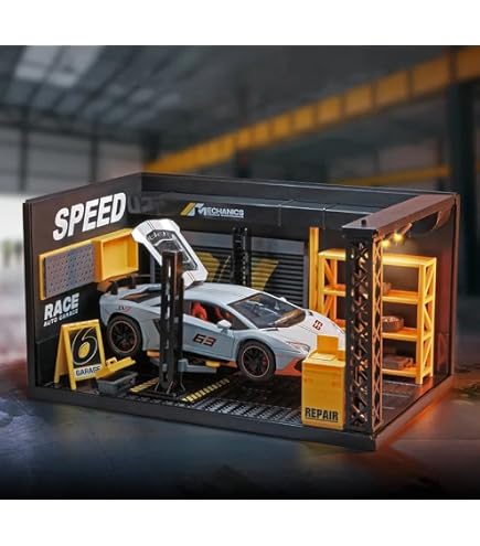 Amazon.co.jp: プレイバディ カーリペアショップ、1/18スケール