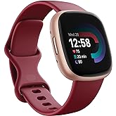 【Suica対応】Fitbit Versa 4 スマートウォッチ ビート [6日間以上のバッテリーライフ/Alexa搭載/GPS搭載] FB523RGRD-FRCJK [日本正規品] (Beet/Copper Rose)