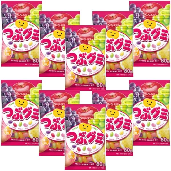 Amazon | OKURUX [6個セット] 春日井製菓 つぶグミ 2種 各3個計6