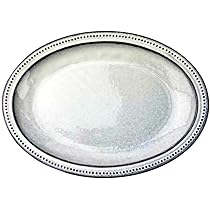Amazon.co.jp: K'sキッチン 大皿 ドットレリーフ オーバル