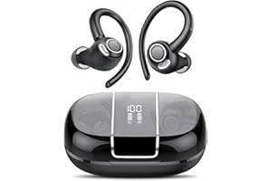 Wireless Earbud Bluetooth 5.3 Over-Ear Sport Headphones Touch Control Hi-Fi Stereo True TWS in Earphones IP6 Waterproof 48H P