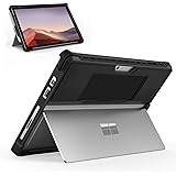 Microsoft Surface Pro 7 / Pro 6 / Pro 5 / Pro 2017 / Pro 4 / Pro LTE ケース TiMOVO カバー ハンドストラップ付き ペンホルダー付き オールインワン スタンド機能 TPU PC