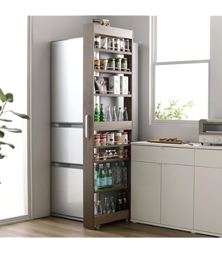 Amazon｜白井産業 隙間収納 ストッカー 幅20cm 高さ181cm ホワイト 白