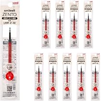 Amazon.co.jp: 三菱鉛筆 水性ボールペン uniball ZENTO 替芯 0.38 赤 Amazon.co.jp: 三菱鉛筆 水性ボールペン uniball ZENTO 替芯 0.38 赤
