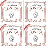 バイオリン弦 PIRASTRO TONICA トニカ 4/4サイズ 4弦セット(E線: ループ#3128シルバリー)