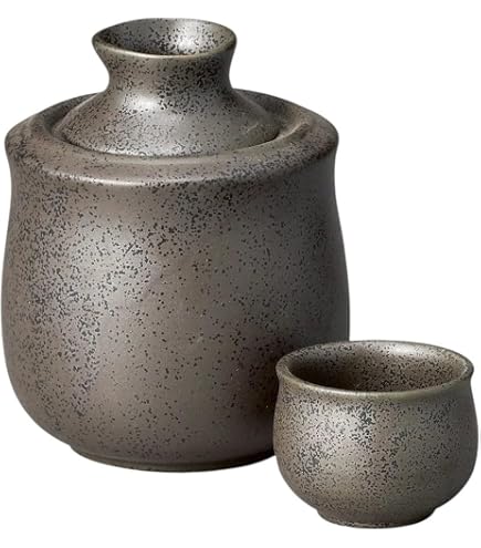 Amazon.co.jp: ＜込＞ 本錫 錫半 錫製酒器セット 徳利 お猪口 盃 和