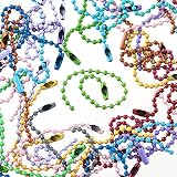ファイニエ ボールチェーン パーツ 10cm カラフル 100本 キーホルダー キーチェーン 金具 BD3060