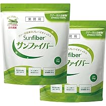Amazon.co.jp: グアー豆 食物繊維 サンファイバー 1kg×2袋セット