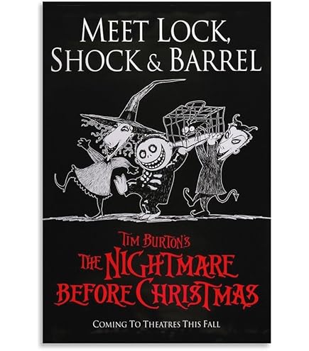 Amazon.co.jp: 映画ポスター ナイトメアビフォアクリスマス 24×36inc