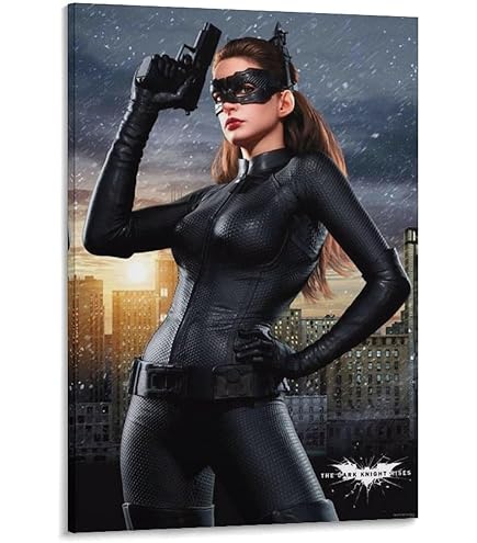 ダークナイト サイン ポスター アン・ハサウェイ バットマン アン・ハサウェイ キャットウーマン バットマン ダークナイト 約90cm