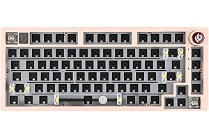 EPOMAKER x LEOBOG Hi75 アルミ合金 メカニカルキーボードキット ベアボーン ゲーミングキーボード用 有線カスタム プログラマブル ガスケットマウント ホットスワップ対応 モード切替付き ノブ NKRO Win/Mac用(Beig