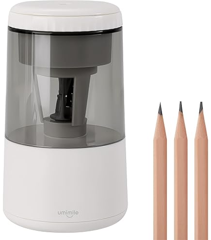 Amazon.co.jp: クツワ ミラガク 充電式鉛筆けずり ミルキーグレー