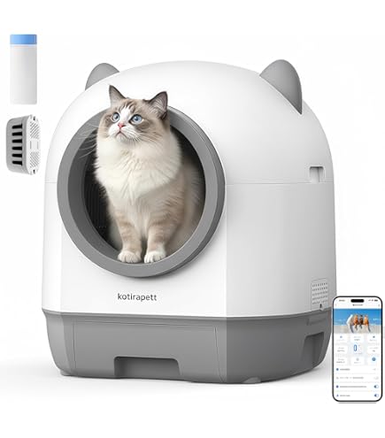 Amazon | Charmkit 猫 トイレ 自動 猫トイレ スマホ管理 ビデオ付き