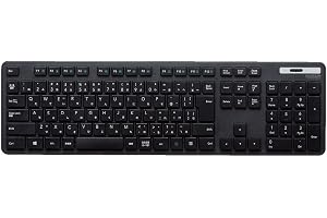 エレコム ワイヤレスキーボード メンブレン 薄型 フルキーボード テンキー ブラック TK-FDM110TXBK