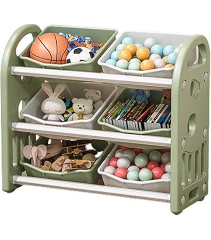 Amazon｜OOOK 2段 モンテッソーリ棚 おもちゃオーガナイザー 収納 子供