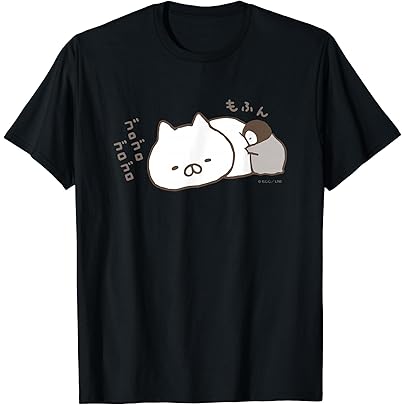 Amazon.co.jp: ねこぺん日和 ぺたっ Tシャツ : ファッション